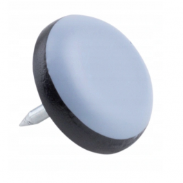 Ślizgacz z gwoździem z teflonem 19 mm szary 10 szt