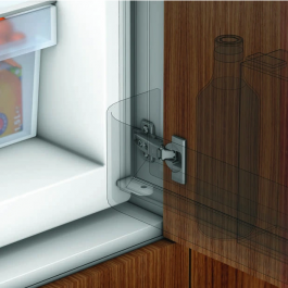 BLUM zawias do zabudowy lodówek wkręt + prowadnik