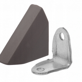 Kątownik metalowy z osłoną z plastiku brąz 10szt