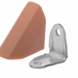 Kątownik metalowy z osłoną z plastiku buk 10szt