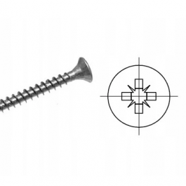 Wkręty do drewna OCYNK Bi/HART 3,5x50mm 1kg KLIMAS
