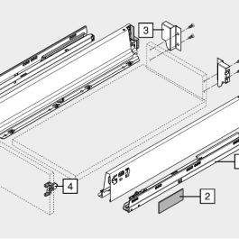BLUM Antaro 500 „M”30kg jedwabiście biały