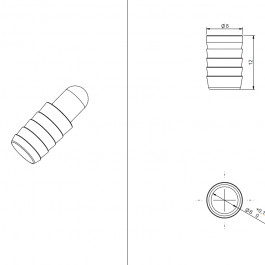 POETTKER Kołek z tuleją 15065 2szt