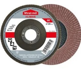 Tarcza Listkowa do Stali 125 Wkręt-Met P80 lamelka