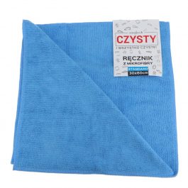 Ręcznik z mikrofibry CZY-STY 30×60 cm niebieski
