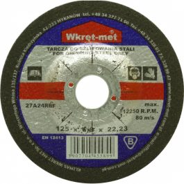Tarcza do szlifowania Stali Wkręt-met 125×6,8×22