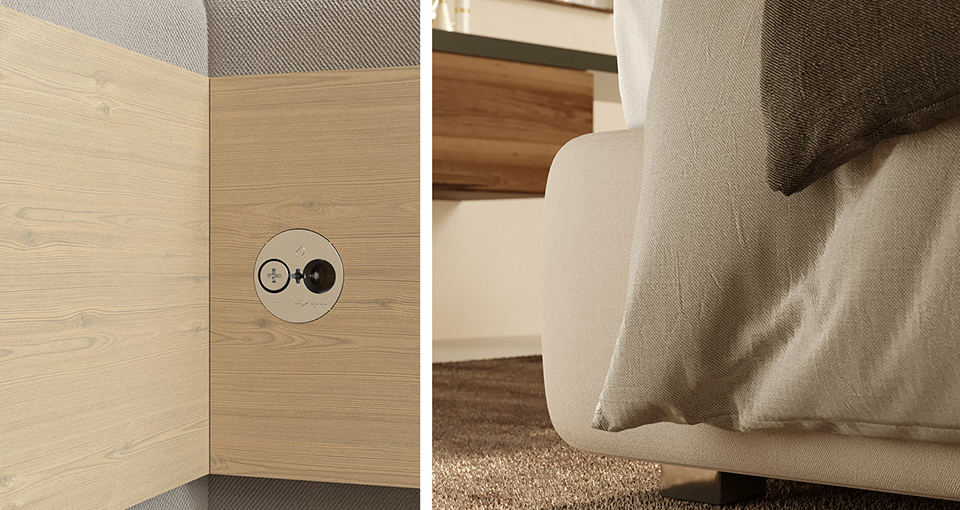 VIS mocowanie do łóżka- zestaw 4szt - obrazek 4