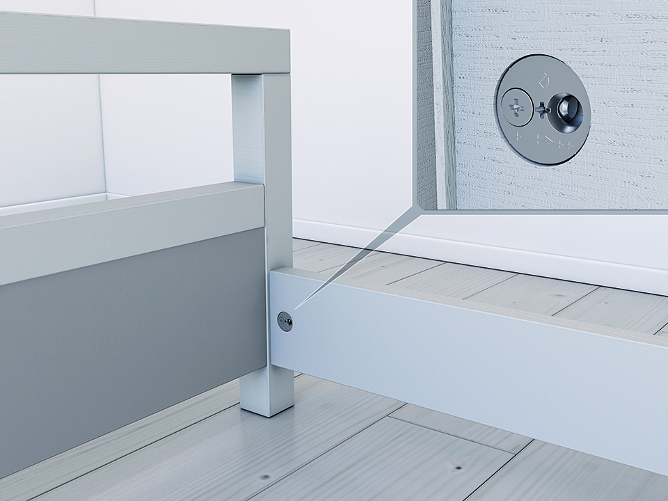 VIS mocowanie do łóżka- zestaw 4szt - obrazek 3