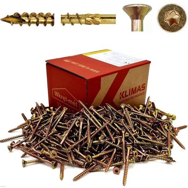 WKRĘTY CIESIELSKIE 4,0x50 TORX ŁEB STOŻKOWY 300szt