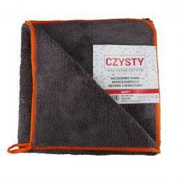 Ręcznik z mikrofibry 60x90cm szaro-pomarańczowy 900g