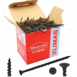 Wkręt do drewna karton-gipsu 4,2×70 czarny 1kg