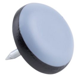 Ślizgacz z gwoździem z teflonem 25 mm szary 10 szt