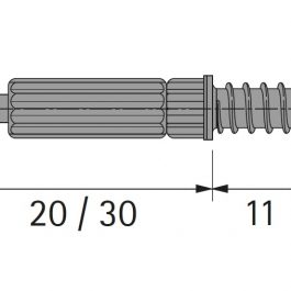 Hettich Trzpień Twister DU 243 do mimośrodu 100szt