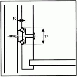 Prowadnica kulkowa częściowy wysuw 17/406mm 10kg