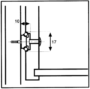 Prowadnica kulkowa częściowy wysuw 17/406mm 10kg - obrazek 2