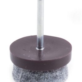 Ślizgacz z gwoździem z filcem 24 mm brązowy 20szt