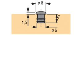 HETTICH odbojnik 6 mm biały 25048 10 szt