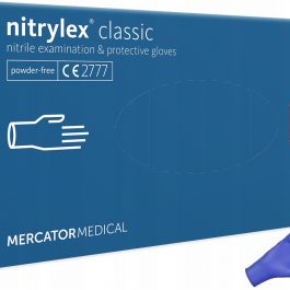 Rękawiczki nitrylowe niebieskie L opak.100szt