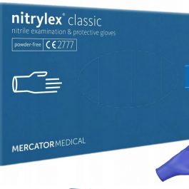 Rękawiczki nitrylowe niebieskie M opak.100szt