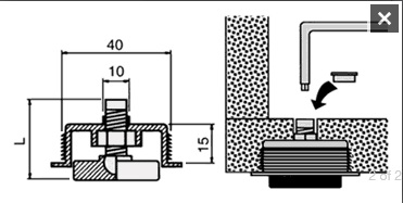 Ślizgacz do nawiercenia 22 mm 150 kg 2szt - obrazek 2