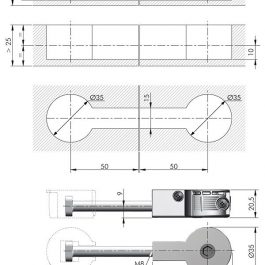 IF-Quick 30mm złącze do blatów 100mm + puszka 2szt