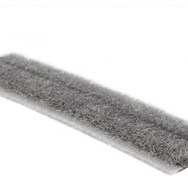 Szczotka odbojowa szeroka 14,5mm x 4 mm szara 5m