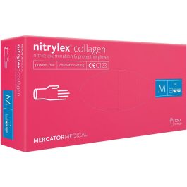 Rękawiczki nitrylowe magenta M opak 100szt.