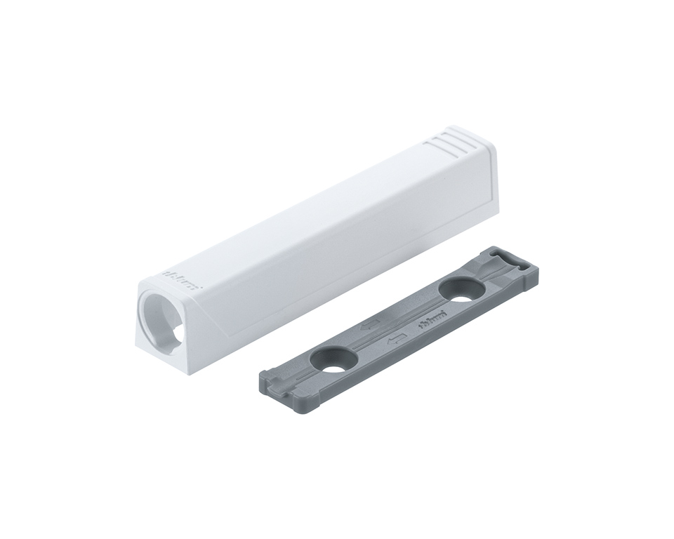 BLUM Tip-on adapter prosty 76mm, biały 956A1201