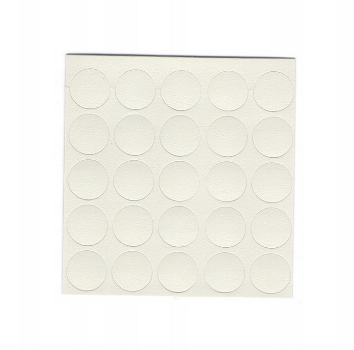 FOLDECOR Zaślepka samoprzylepna 14mm biały szary F577