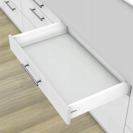 Szuflada TANDEMBOX ANTARO BIAŁA NISKA 500 mm M 30kg BLUM