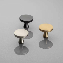 GTV Uchwyt meblowy DUNE gałka czarny mat 1szt