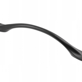 GTV Uchwyt meblowy FLOW L=200mm, C=128mm czarny mat 1szt