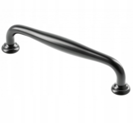 GTV Uchwyt meblowy STILO L=147mm, C=128mm czarny mat 1szt